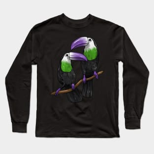 Genderqueer Toucans Long Sleeve T-Shirt